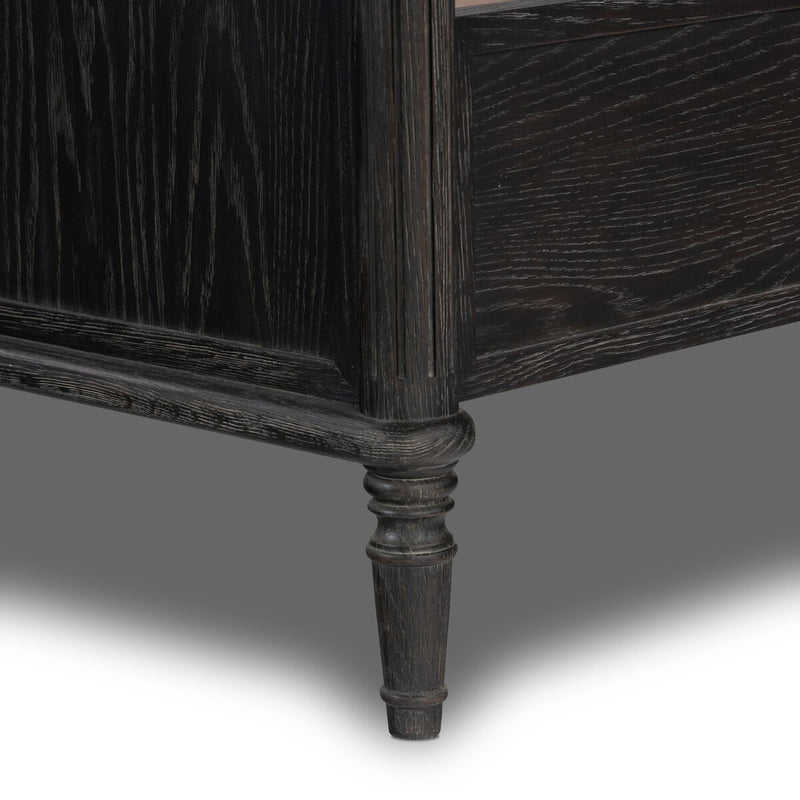 Toulouse Bed - Distressed Black