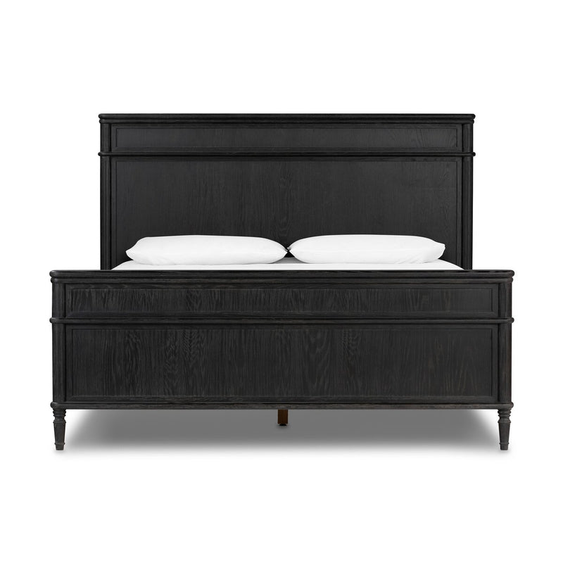 Toulouse Bed - Distressed Black