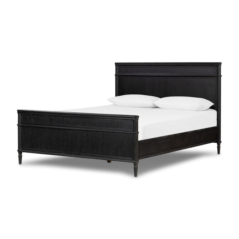 Toulouse Bed - Distressed Black