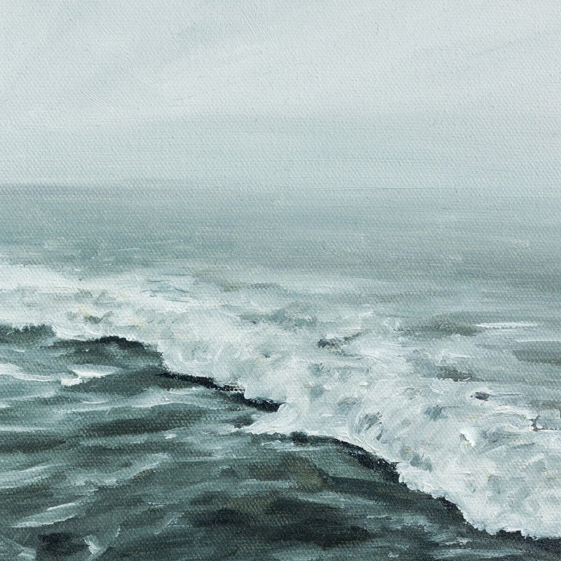 Morning Waves by Shaina Page - Natural Maple Floater