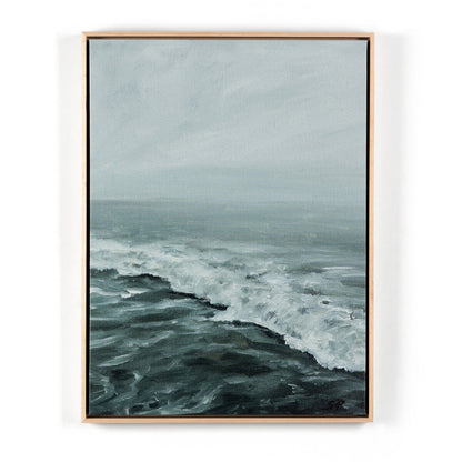 Morning Waves by Shaina Page - Natural Maple Floater