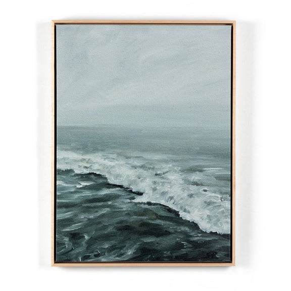 Morning Waves by Shaina Page - Natural Maple Floater
