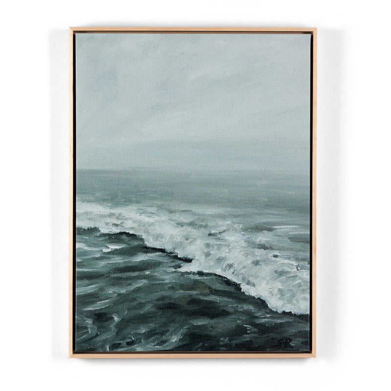 Morning Waves by Shaina Page - Natural Maple Floater