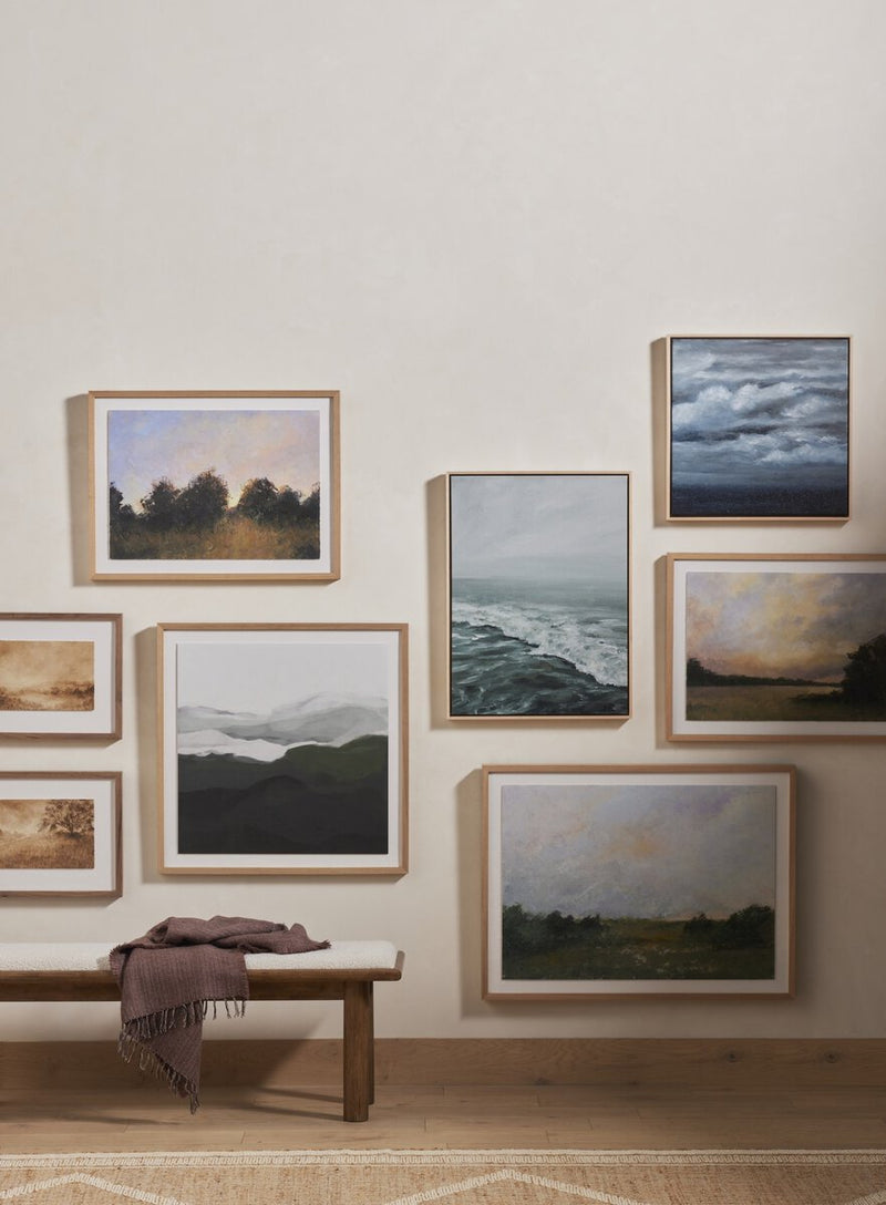 Morning Waves by Shaina Page - Natural Maple Floater