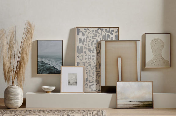 Morning Waves by Shaina Page - Natural Maple Floater