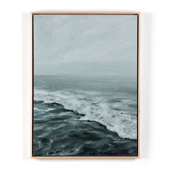 Morning Waves by Shaina Page - Natural Maple Floater