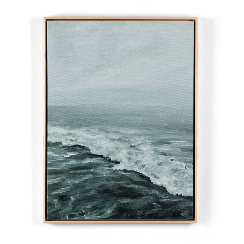 Morning Waves by Shaina Page - Natural Maple Floater
