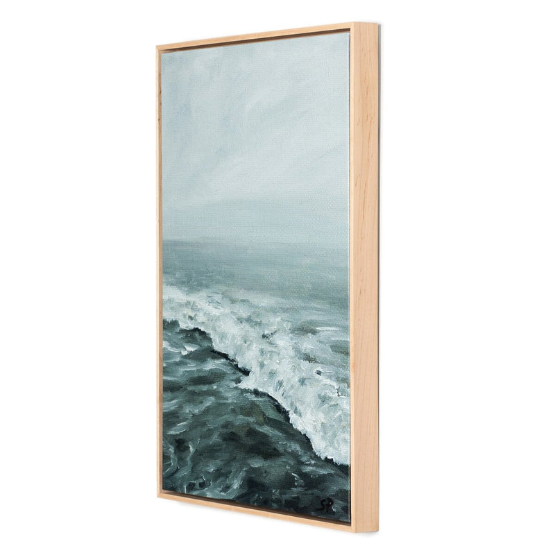 Morning Waves by Shaina Page - Natural Maple Floater