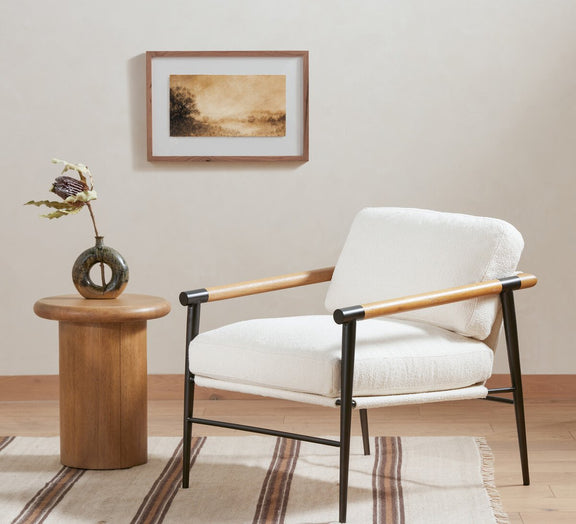 Hillside Haze II by Aileen Fitzgerald - Rustic Walnut