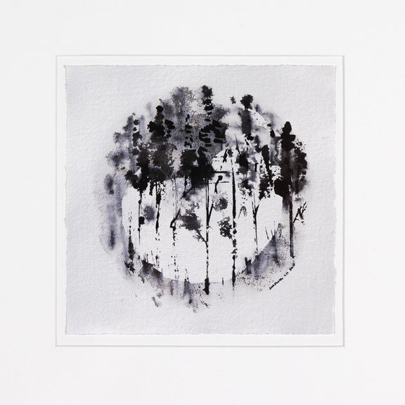 Through The Trees I by Santhosh CH - Rustic Walnut