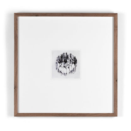 Through The Trees I by Santhosh CH - Rustic Walnut