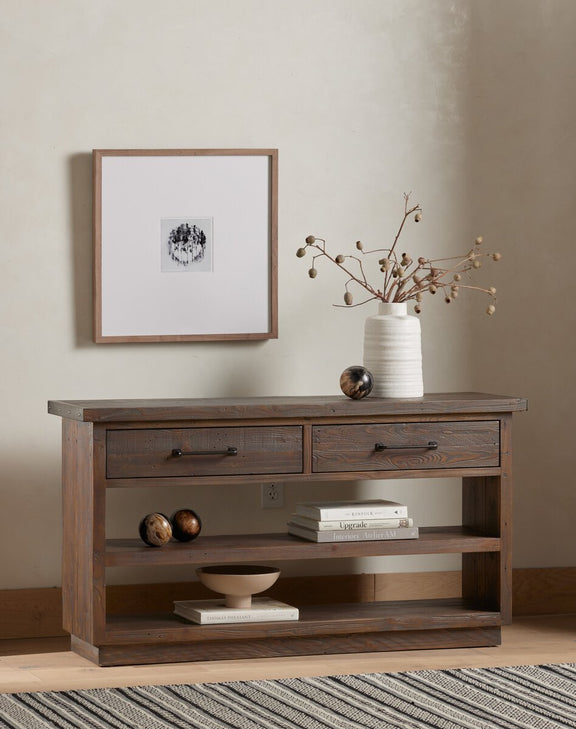 Through The Trees I by Santhosh CH - Rustic Walnut