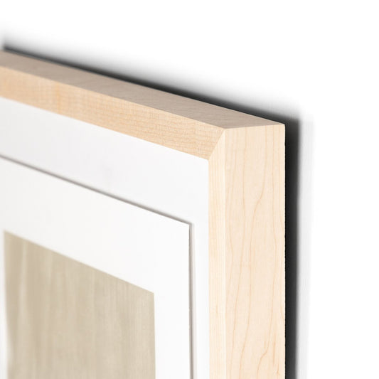 Triangle In Taupe by The Holly Collective - Natural Maple
