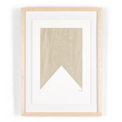 Triangle In Taupe by The Holly Collective - Natural Maple