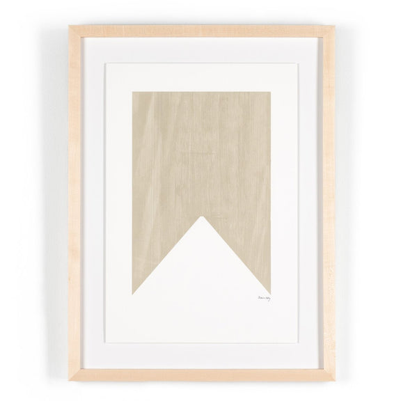 Triangle In Taupe by The Holly Collective - Natural Maple