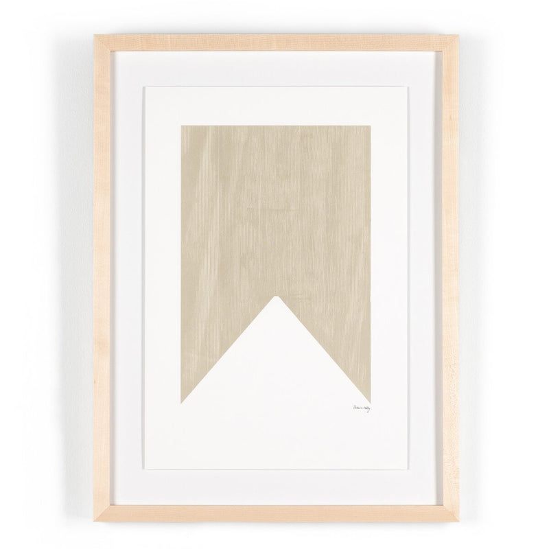Triangle In Taupe by The Holly Collective - Natural Maple