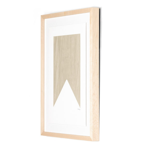 Triangle In Taupe by The Holly Collective - Natural Maple