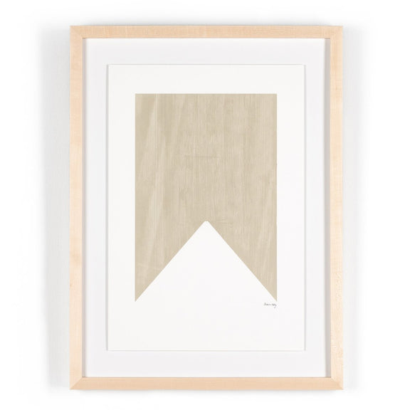 Triangle In Taupe by The Holly Collective - Natural Maple
