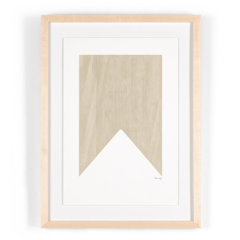 Triangle In Taupe by The Holly Collective - Natural Maple