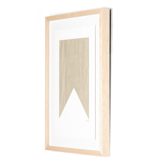 Triangle In Taupe by The Holly Collective - Natural Maple