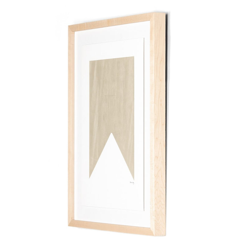 Triangle In Taupe by The Holly Collective - Natural Maple