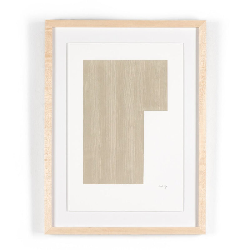 Negative In Taupe by The Holly Collective - Natural Maple