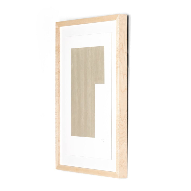 Negative In Taupe by The Holly Collective - Natural Maple