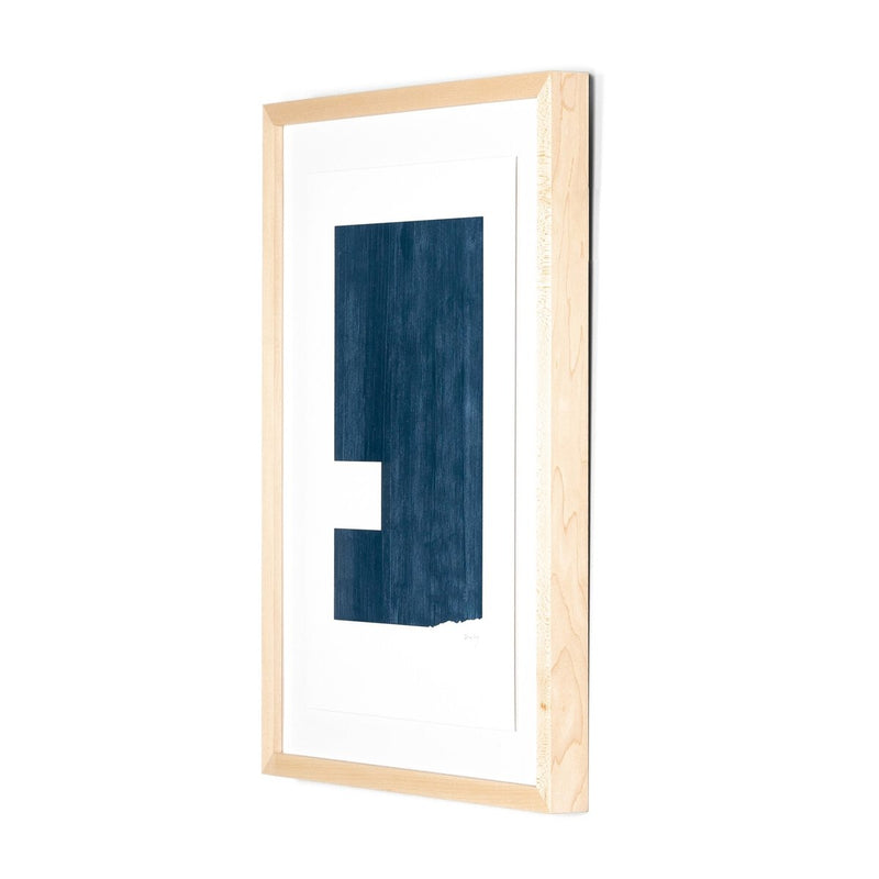 Negative II In Blue by The Holly Collective - Natural Maple