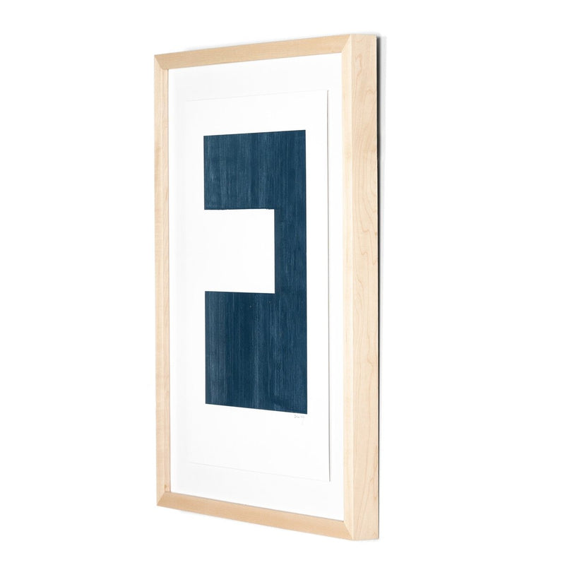 Negative III In Blue by The Holly Collective - Natural Maple