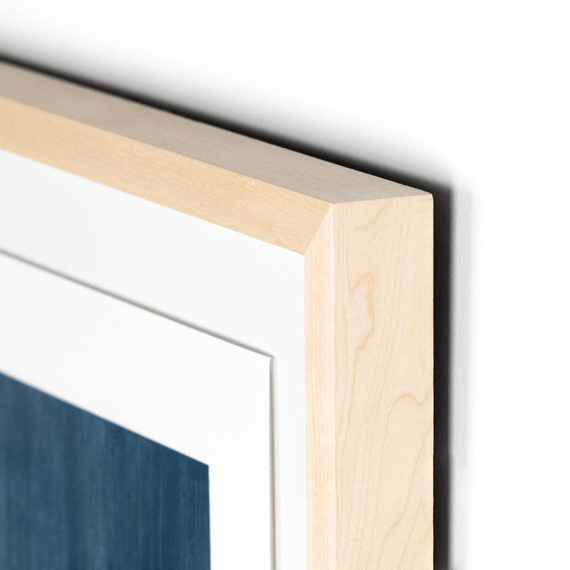Negative III In Blue by The Holly Collective - Natural Maple