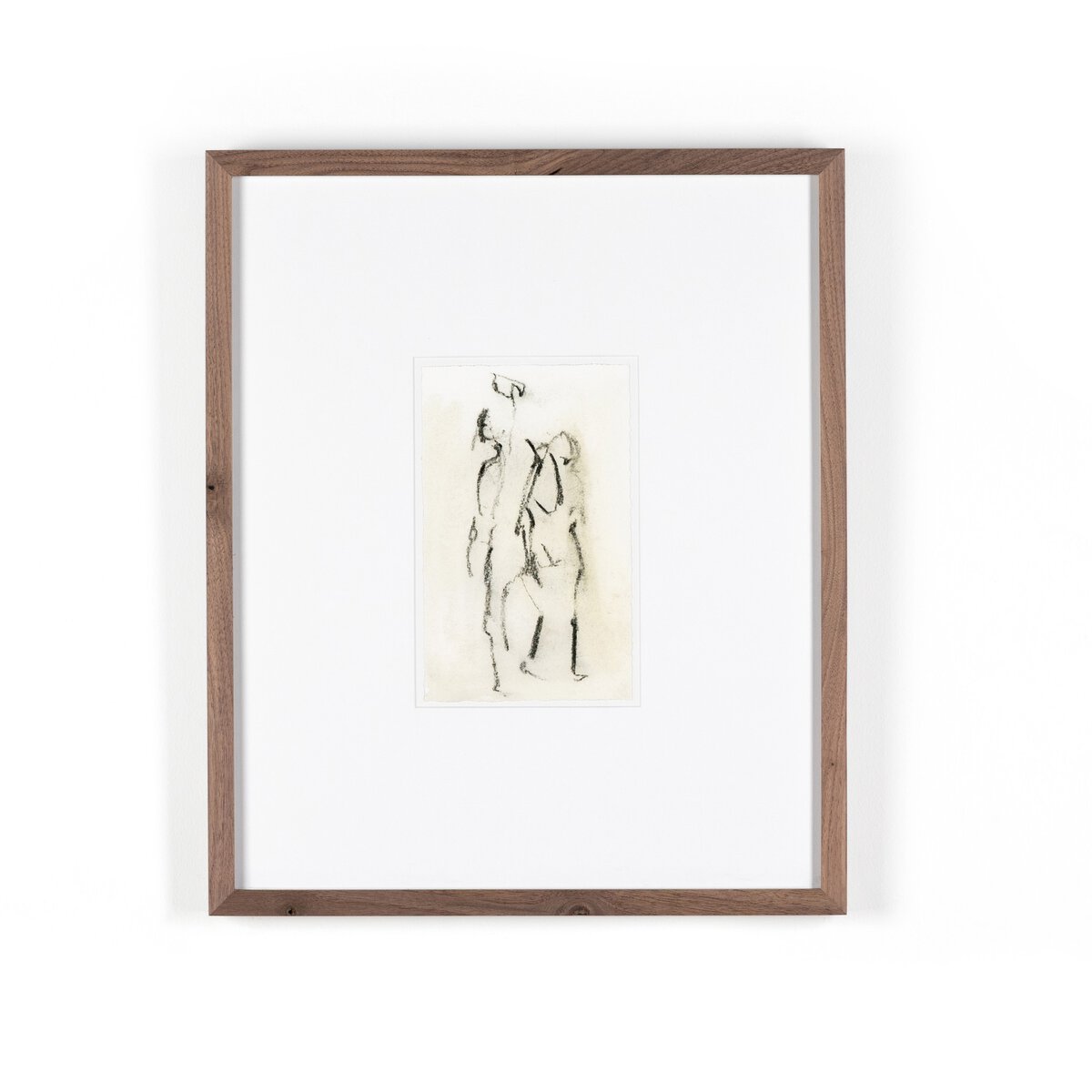 Figures I by Gold Rush Art Co - Rustic Walnut