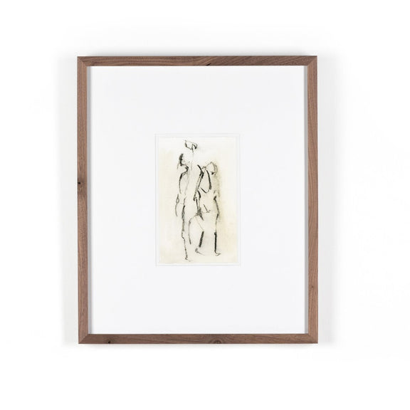 Figures I by Gold Rush Art Co - Rustic Walnut