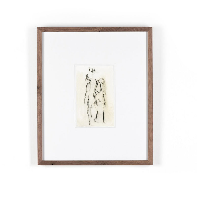 Figures I by Gold Rush Art Co - Rustic Walnut