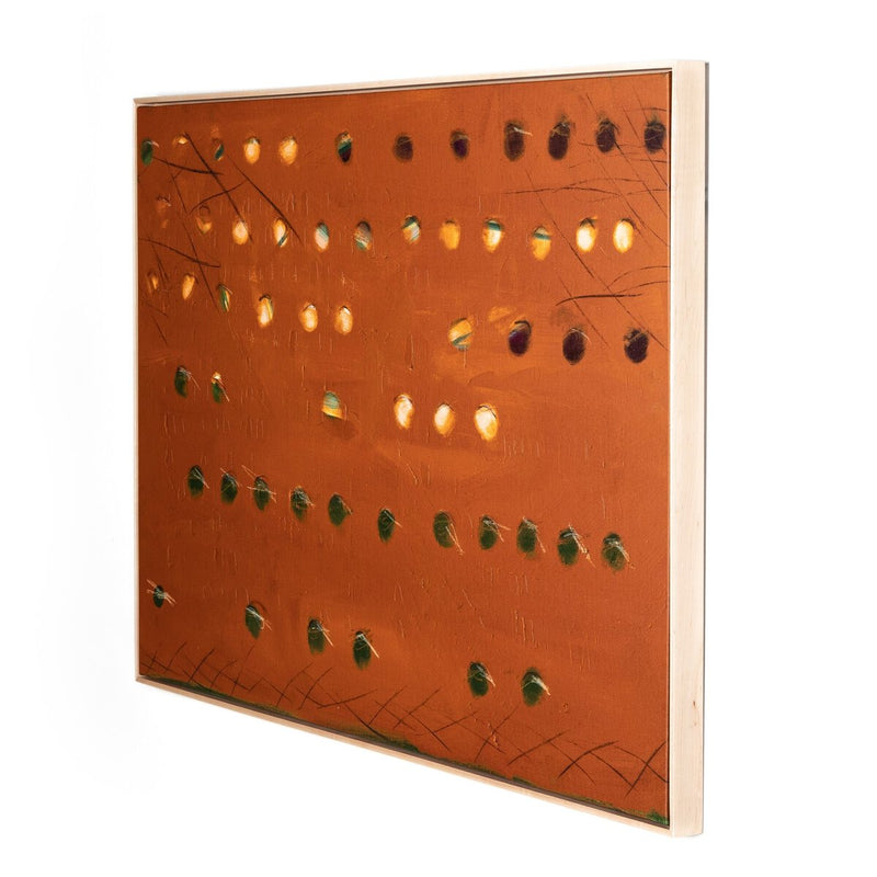 X Spot Rust by Jamie Beckwith - Natural Maple Floater