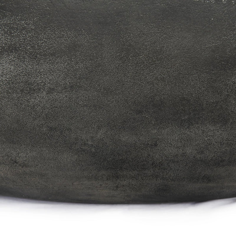 Basil Outdoor Round Coffee Table - Aged Grey