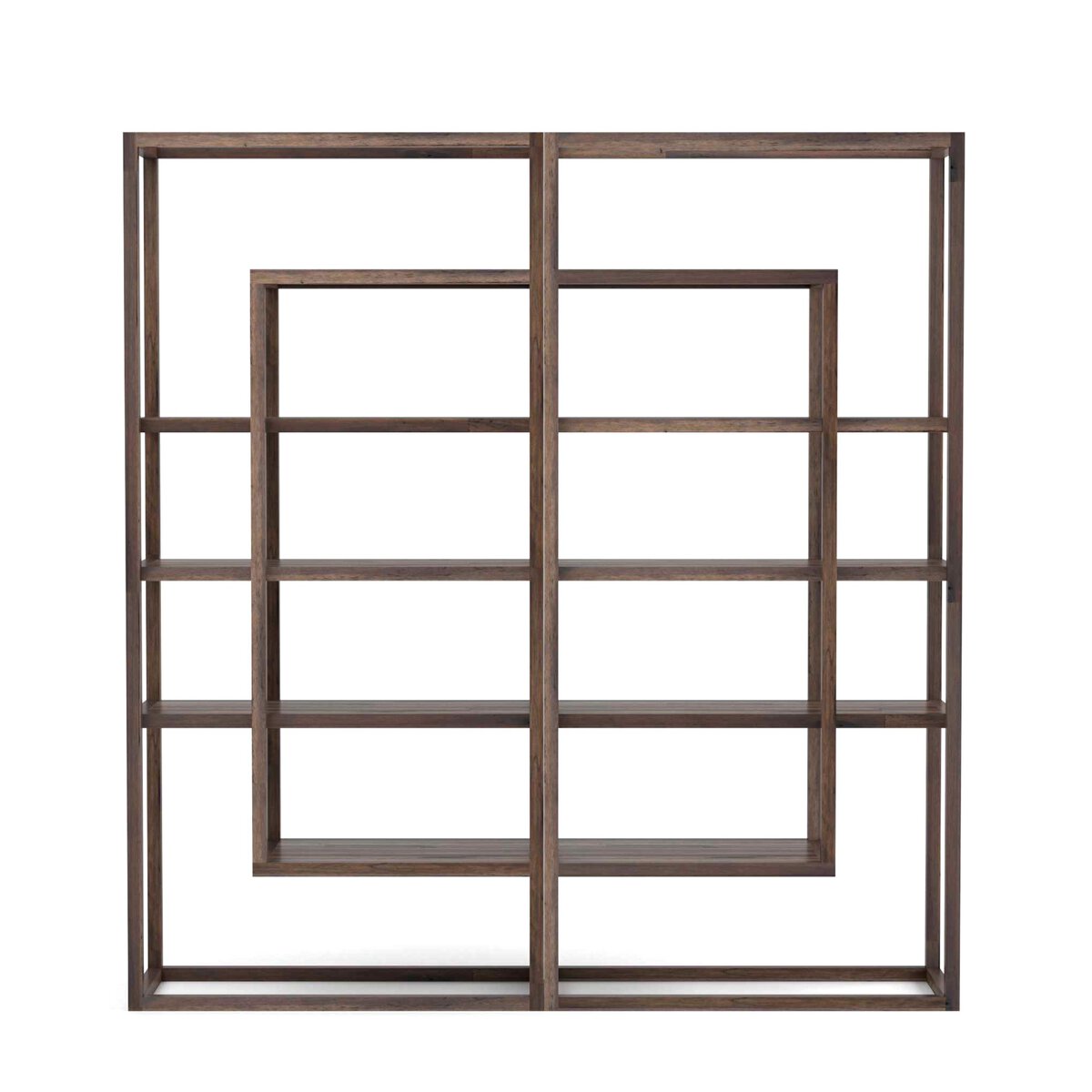 Waylon Double Bookshelf - Harvest Brown