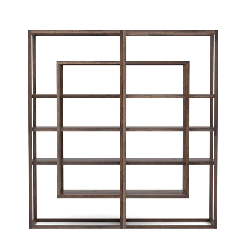 Waylon Double Bookshelf - Harvest Brown
