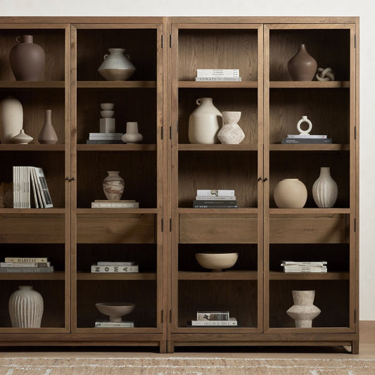 Millie Double Cabinet - Drifted Oak Solid