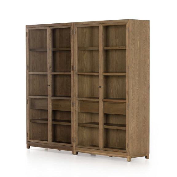 Millie Double Cabinet - Drifted Oak Solid
