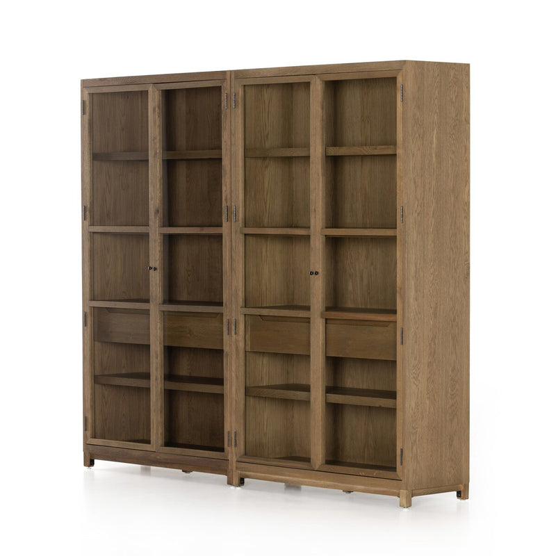 Millie Double Cabinet - Drifted Oak Solid