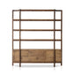 Reza Wide Bookcase - Smoked Honey