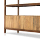 Reza Wide Bookcase - Smoked Honey