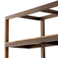 Reza Wide Bookcase - Smoked Honey