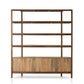 Reza Wide Bookcase - Smoked Honey