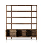 Reza Wide Bookcase - Smoked Honey