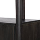 Reza Wide Bookcase - Worn Black Parawood