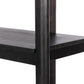 Reza Wide Bookcase - Worn Black Parawood