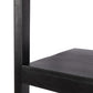 Reza Wide Bookcase - Worn Black Parawood