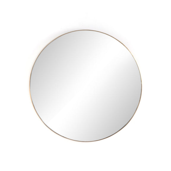 Georgina Round Mirror - Polished Brass