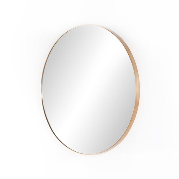 Georgina Round Mirror - Polished Brass